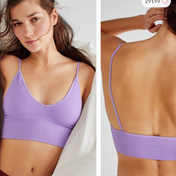 Free People GREY Ali low back bra - Picture 3 of 4